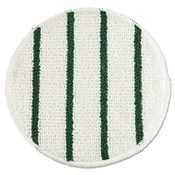 Rubbermaid® Commercial Low Profile Scrub-Strip Carpet Bonnet, 19" Diameter, White/Green Item: RCPP269EA