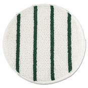 Rubbermaid® Commercial Low Profile Scrub-Strip Carpet Bonnet, 19" Diameter, White/Green, 5/Carton Item: RCPP269