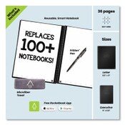 Rocketbook Core Smart Notebook, Dotted Rule, Teal Cover, (18) 8.8 x 6 Sheets Item: RKBEVREKCCE